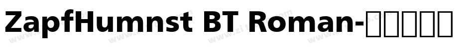 ZapfHumnst BT Roman字体转换
